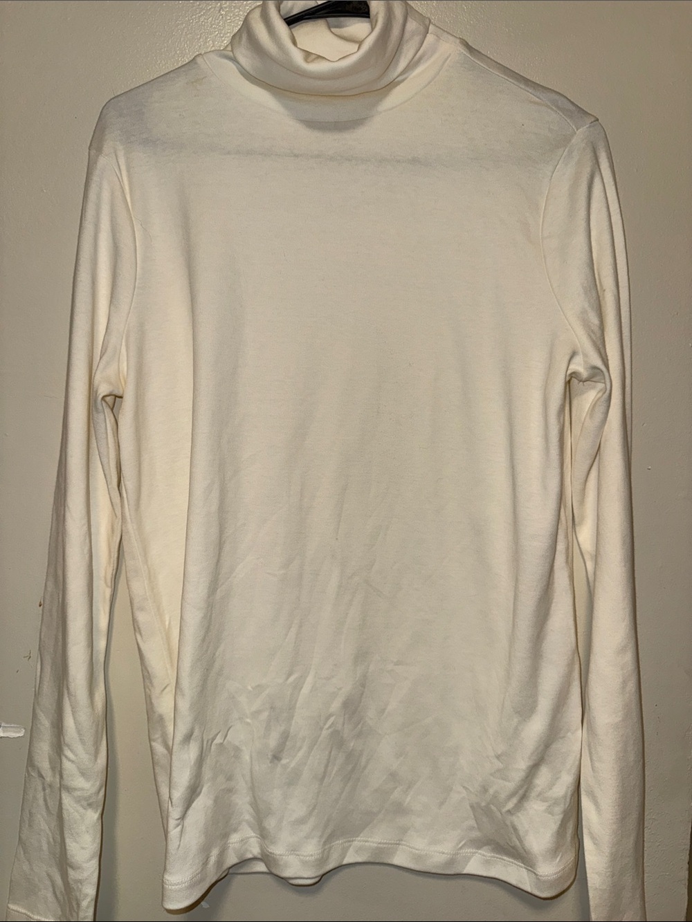White Stag Cream Turtleneck Long-Sleeve Shirt